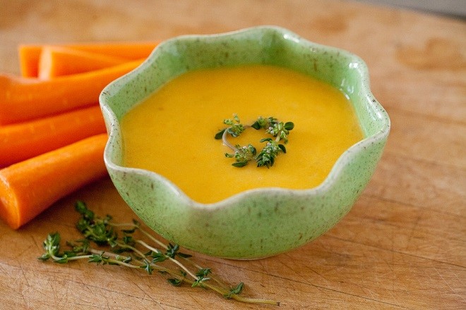 Kímélő sárgarépakrém