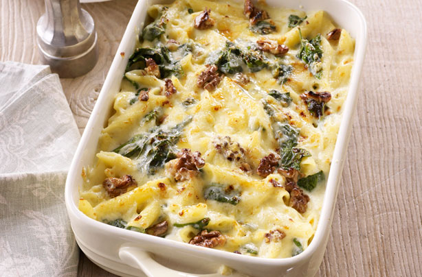 Spenótos-tonhalas penne 