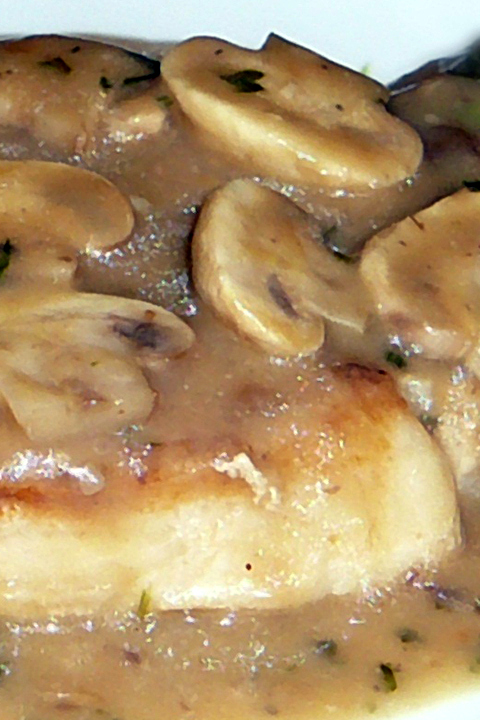 Gombás sertésszelet