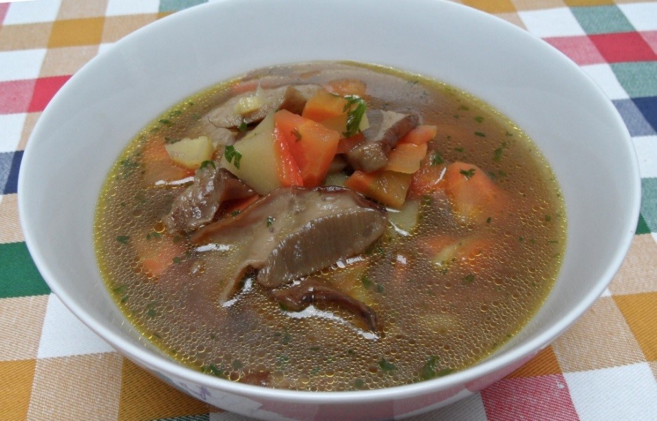 Zöldséges vargányaleves 