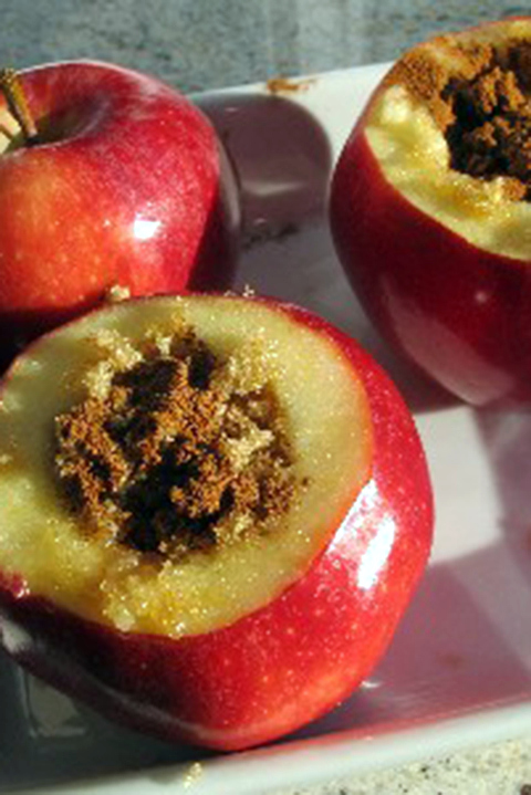 Sült alma búzacsírával