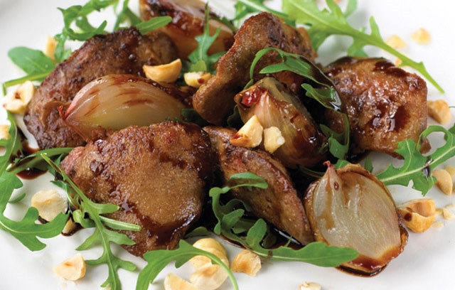 Fűszeres-mustáros csirkemáj