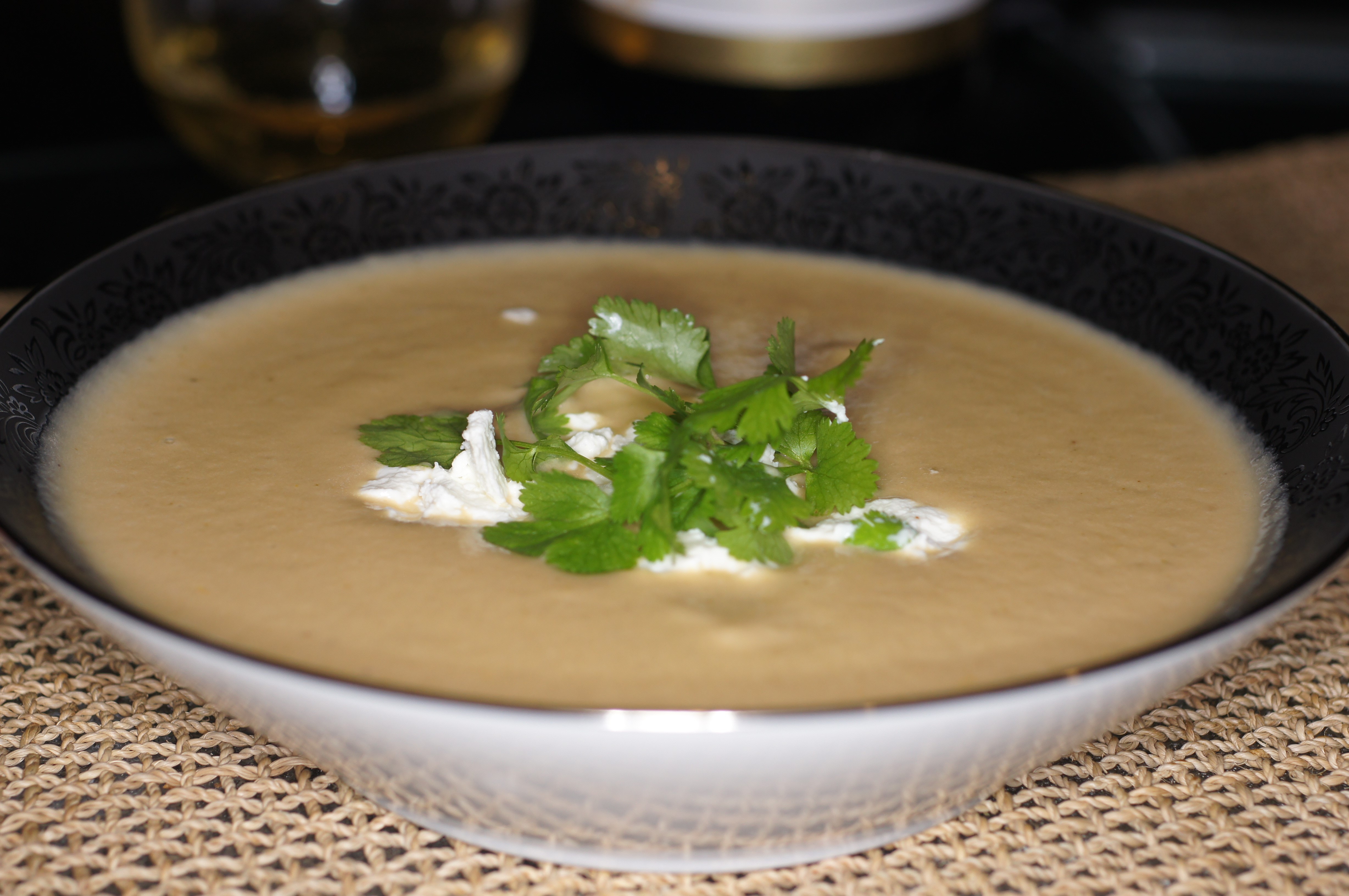 Padlizsán krémleves